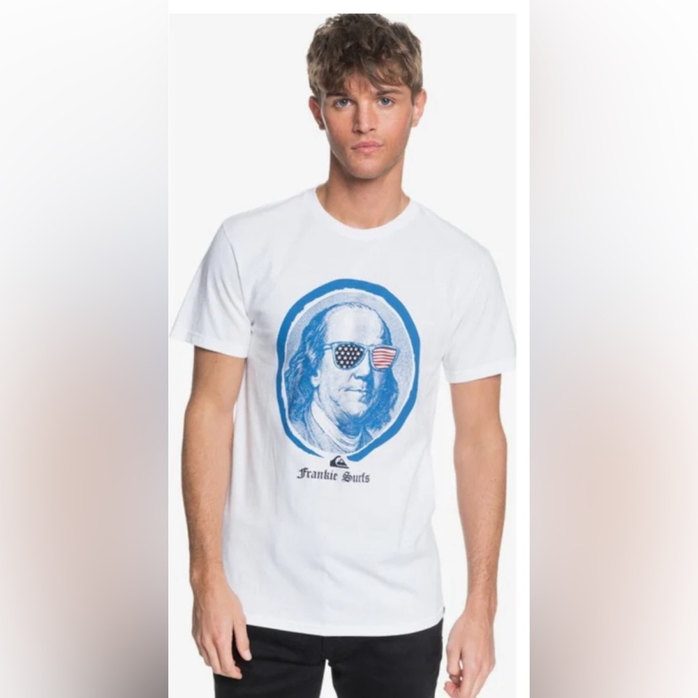 New! Quiksilver graphic t-shirt, short sleeve, regular fit, cotton, size XL